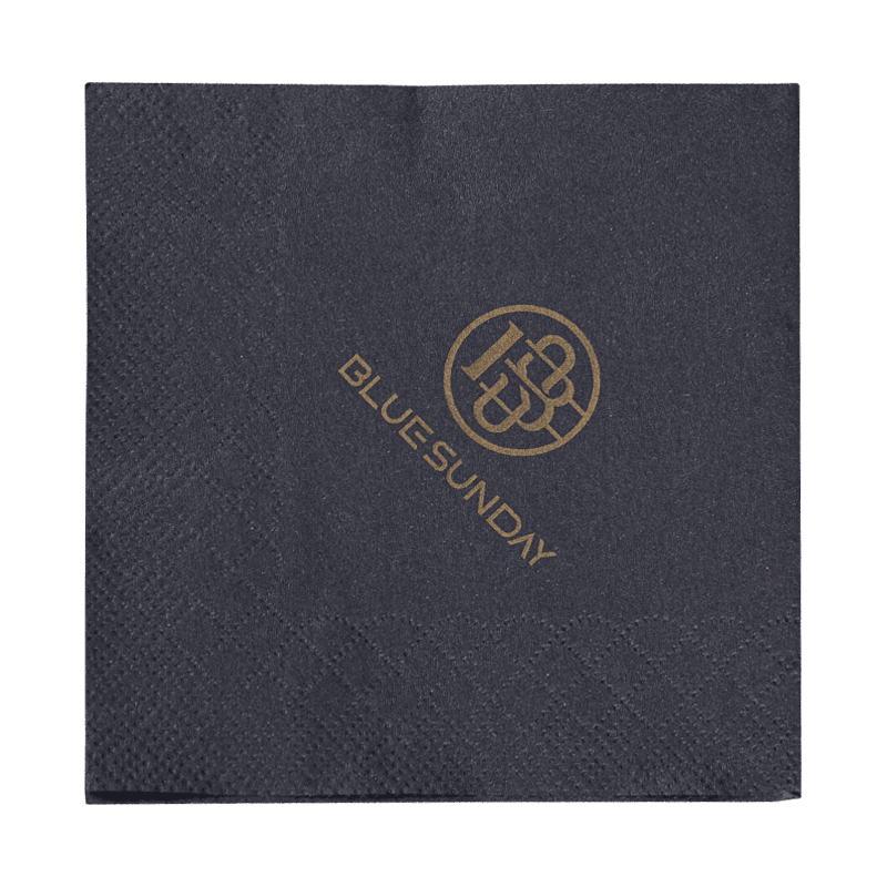 23x23ゴールド印刷SJ4201付き23x23ナプキン