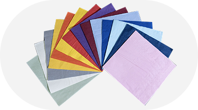 色付きの紙ナプキン