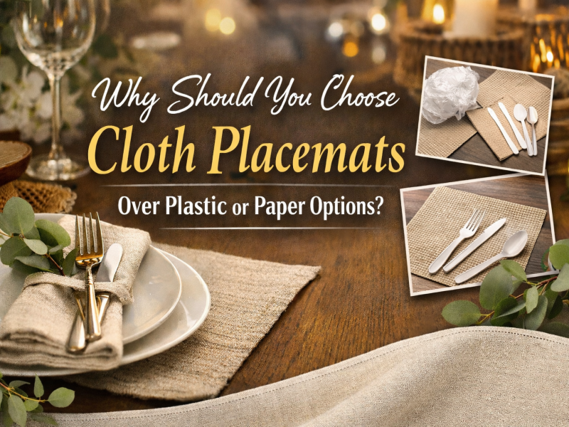 プラスチックや紙のオプションではなく、布製のプレースマットを選択する必要があるのはなぜですか?